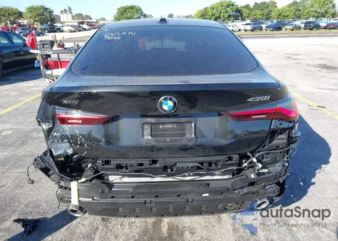 2026 BMW 430I Gran Coupe xDrive z USA, uszkodzony, nr VIN WBA33FB01TFV85268